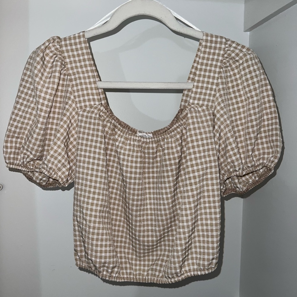 Square neck blouse